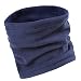 Polar Fleece Neck Warmers Snood Scarf Hat Unisex Thermal Ski Wear Snowboarding,W: 26CM L 24CM,Blue