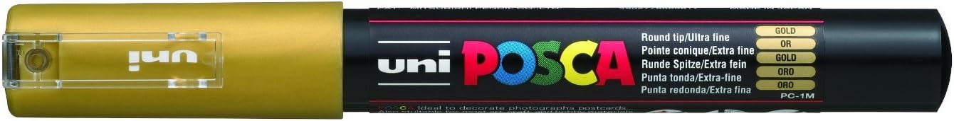 17905000 Posca Extra Fine Bullet Tip Marker - Gold