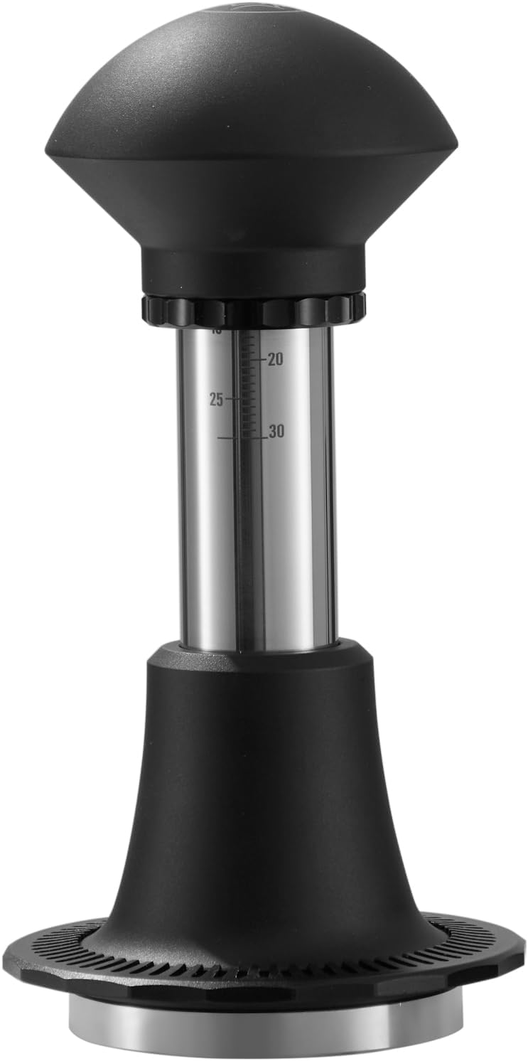 zeroHero Calibrated Espresso Tamper with 15-30 lbs Adjustable Pressure – 58.5mm Spring-Loaded Coffee Tamper for Barista-Grade Precision Tamping