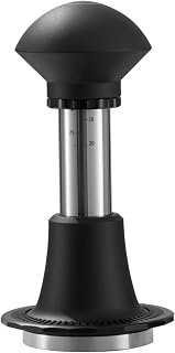 zeroHero Calibrated Espresso Tamper with 15-30 lbs Pressure and Height Adjustable Coffee Tamper – 58.5mm Spring Loaded Tamper for Barista-Grade Precision Tamping