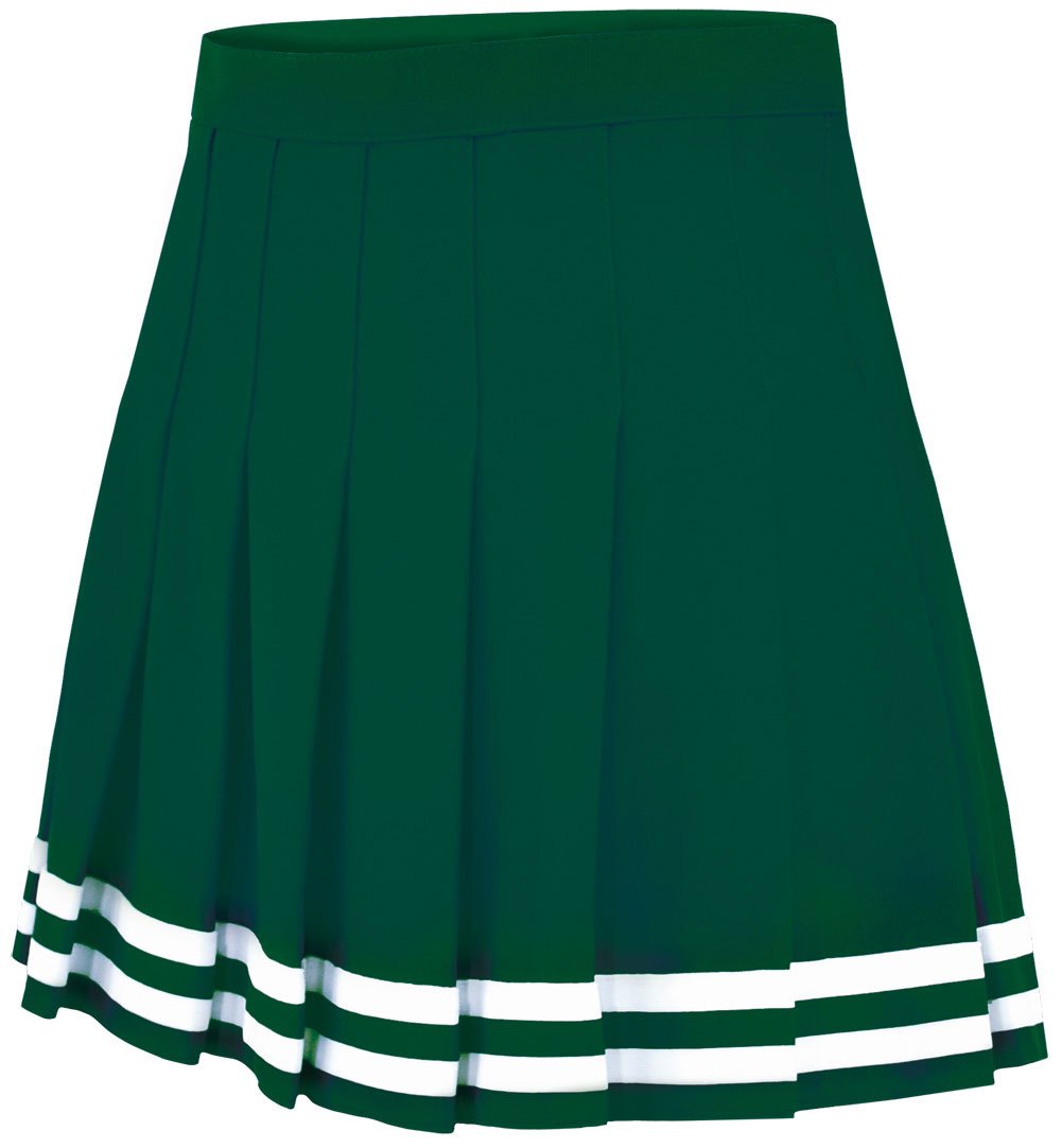 Chasse Women's Classic Double Knit Knife-Pleated Cheer Skirt – Traditional Pleated Uniform Skirt with Back Zipper