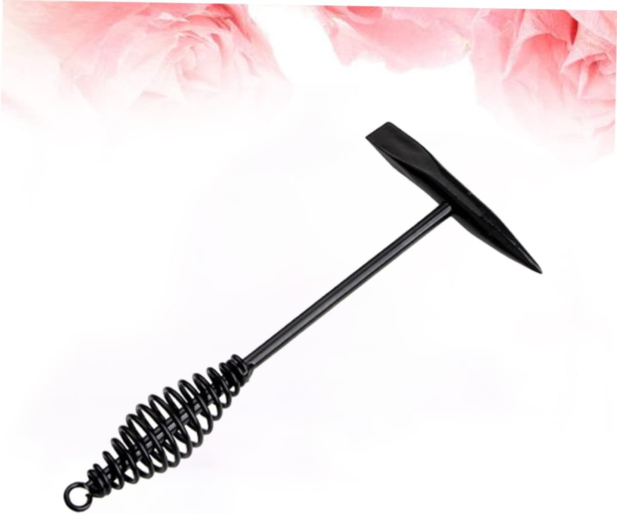 TEHAUX 500g Welding Slag Hammer Spring Handle for Efficient Slag Removal High Carbon Steel Construction for Electricians and Welders -loss