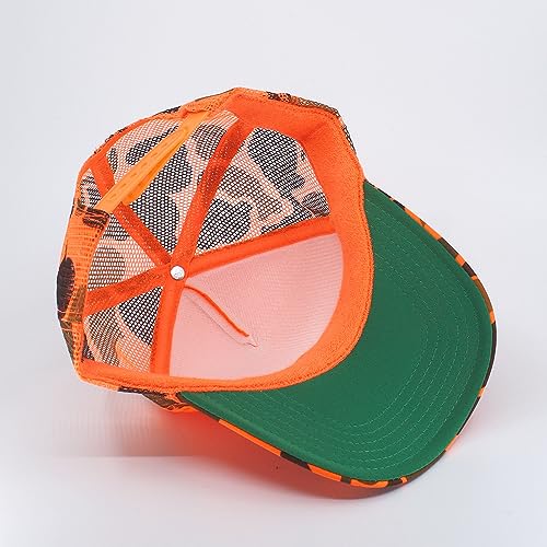 Image of The Vintage Year High Crown Foam Mesh Camouflage Trucker Hat Baseball Cap