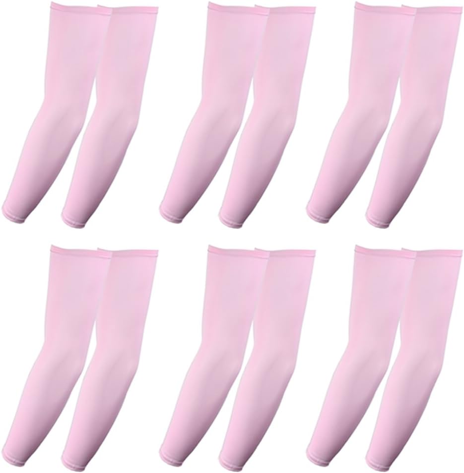 The Elixir Compression Arm Sleeve (Full Length) UV Protective Anti-Slip Arm Cover (Pack of 6 Pairs)