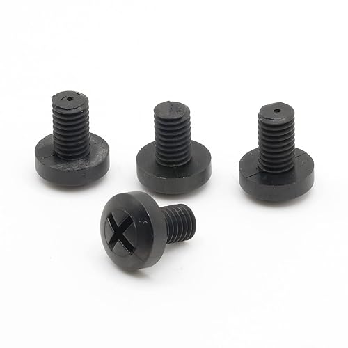 ReplacementScrews Tornillos de nailon M6 para matrícula, compatibles con muchas importaciones (Mercedes, Audi, VW, etc.), tornillos métricos de
