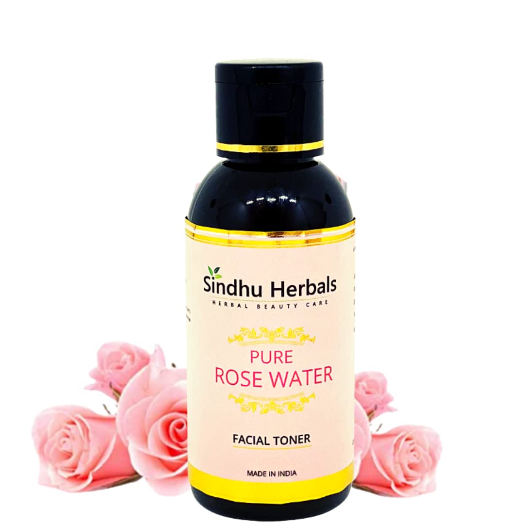 Sindhu Herbals Pure Rose Water Toner for Healthy Skin (100 ml)
