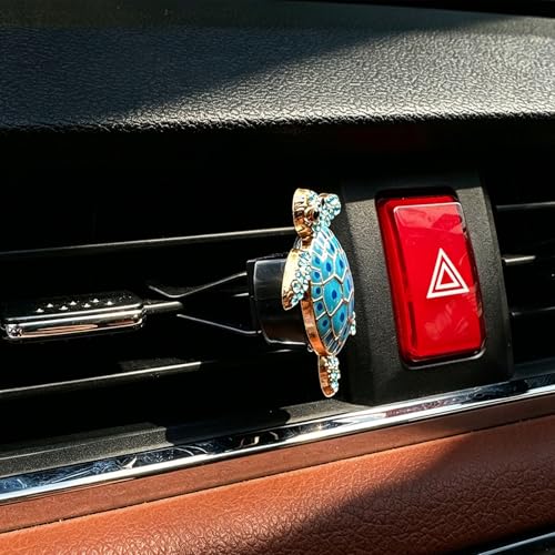 4pcs Cute Sea Turtles Car Air Vent Diffuser – Clip-On Air Freshener with Replaceable Refills, Perfect for SUV, Truck & Sedan, Adorable Car Interior Accessory & Creative Gift Idea(Blue, Ocean) by Kaqiao - Used condition - Image 8