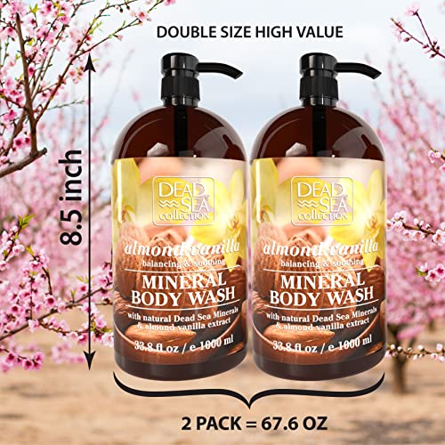 Dead Sea Collection Shower Gel for Women and Men, Body Wash with Pure Dead Sea Minerals and Sweet Almond Oil - Image 2