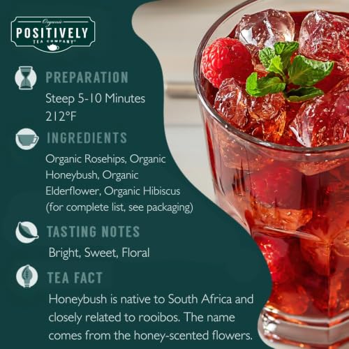 Image of Positively Tea, Organic Herbal Tea Sampler, Loose Leaf, 4 Ounce, 3 Pack
