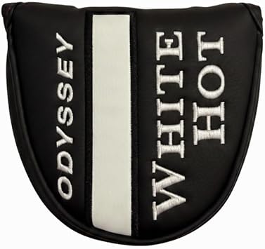 New Odyssey Versa White Hot Mallet Putter Magnet Closure Headcover - Black White Cover