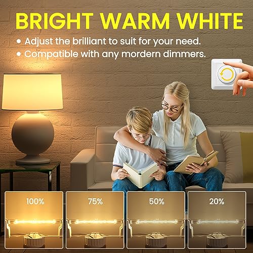 Lamptobe R7s Halogen Bulb 118mm, 160W Dimmable, 2000LM Security Light, Warm White 2700K, Energy Saving Tungsten Linear Floodlight, 2-Pack - Image 2