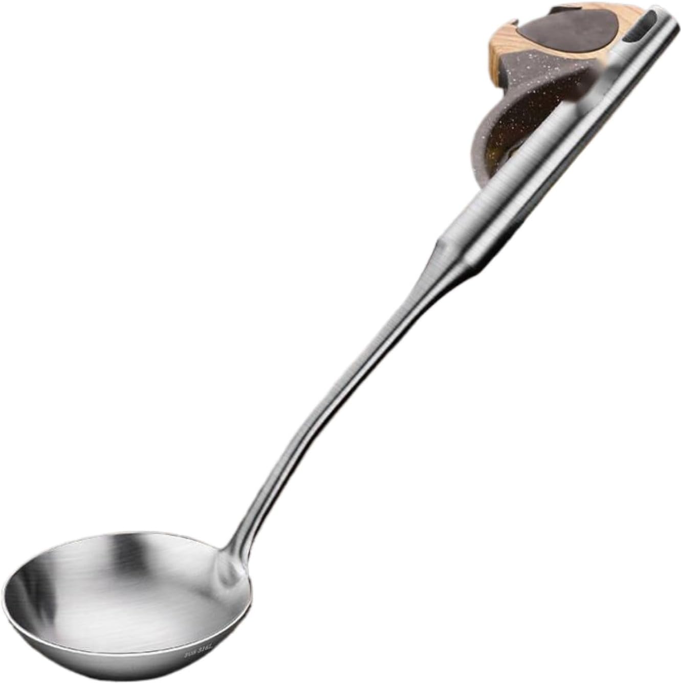 316不锈钢汤勺家用铲子 Chinese Wok Spatula, Spatula 锅铲套装大号高档盛汤勺勺子 Stainless Steel Long handled soup spoons，Spoons,Meal spoon 粥勺 Household Cleaning，Kitchen Storage Essentials