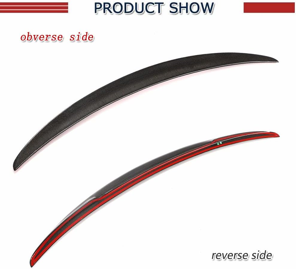 G11 Carbon Fiber Trunk Spoiler Compatible with 2016-2022 BMW (G11/G12) 7-Series 740i 745e 750Li 750i M760Li Sedan Custom Parts Trunk Lip High Kick Rear Wing Spoiler Body Kits Factory Outlet