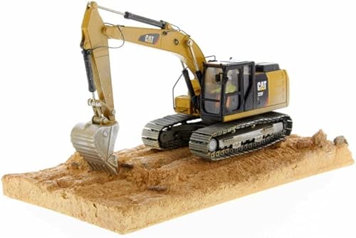 Caterpillar 320F Excavadora desgastada con operador - Diecast Masters 85701-150 Réplica a escala