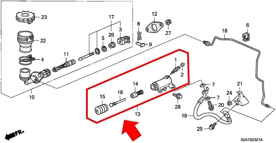 純正部品 S2000 AP1 AP2 スレーブシリンダー クラッチオペシリンダー