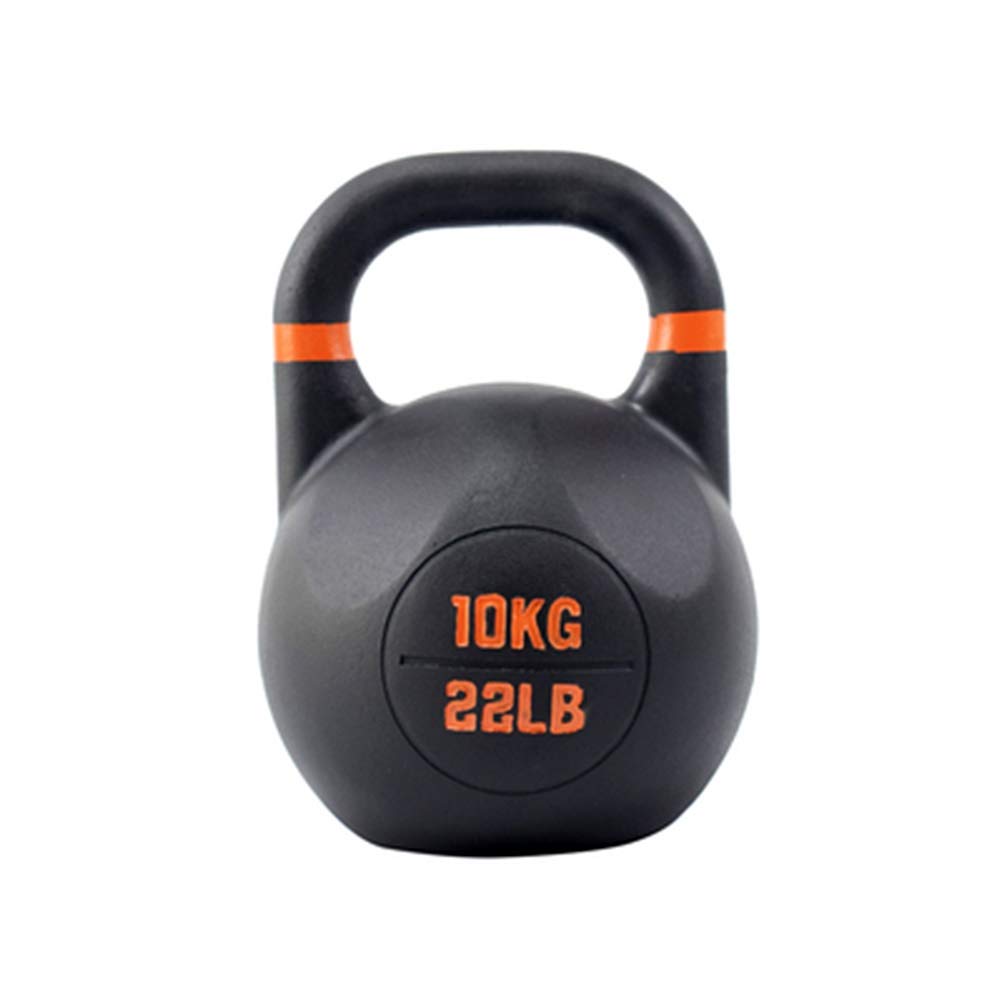 Kettlebell AGYH Ghisa Nera, Attrezzatura Professionale per L'allenamento della Forza per La Palestra, 8 kg / 10 kg / 12 kg / 16 kg / 18 kg / 20 kg / 24 kg (Size : 10kg/22lb)