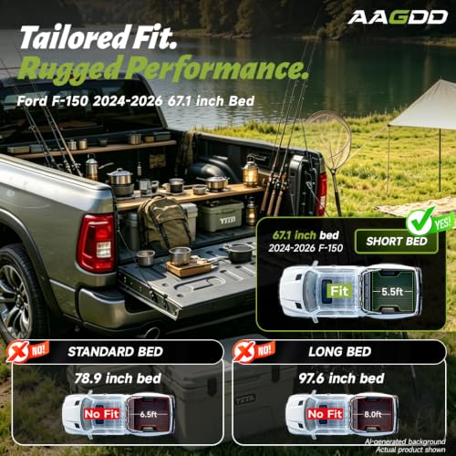 Image of Truck Bed Mat 5.5FT for Ford F-150 2015-2026 and Lightning 2022-2026