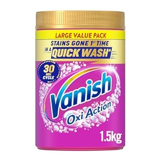 Vanish Stain Remover, Gold Oxi Action Powder, 1.5kg, Removes Stains Laundry Detergent Leave Behind, Protects Fabric Colours and Removes Odours, Bleach Free