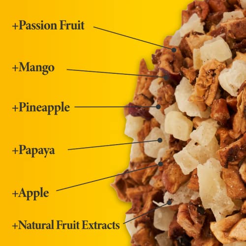 Tropical Sangria - Herbal Fruit Water With Passionfruit, Mango, Pineapple, Apple, Papaya - Loose Tea - All Natural Caffeine Free - Unsweetened - Drink Hot & Iced By Nora #TOP1