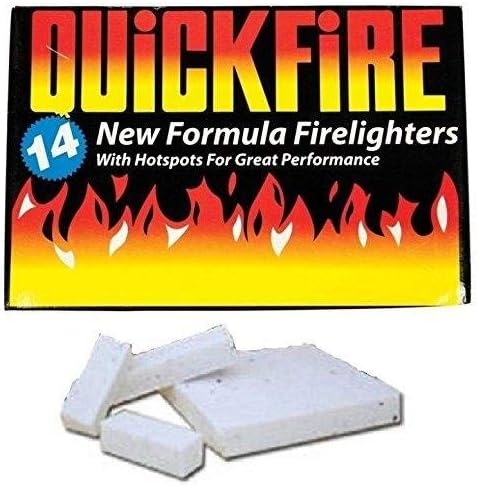 Fire Lighters Quickfire Firelighters Bulk Pack Hotspots Burners BBQ COAL LIGHTERS WOOD BURNERS (24)