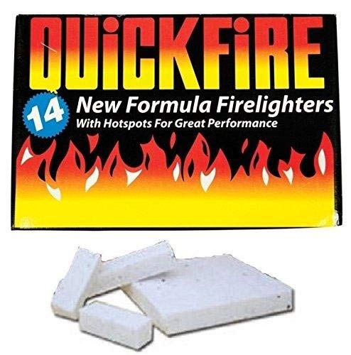 Quickfire Fire Lighters Firelighters Bulk Pack Hotspots Burners BBQ COAL LIGHTERS WOOD BURNERS (3)