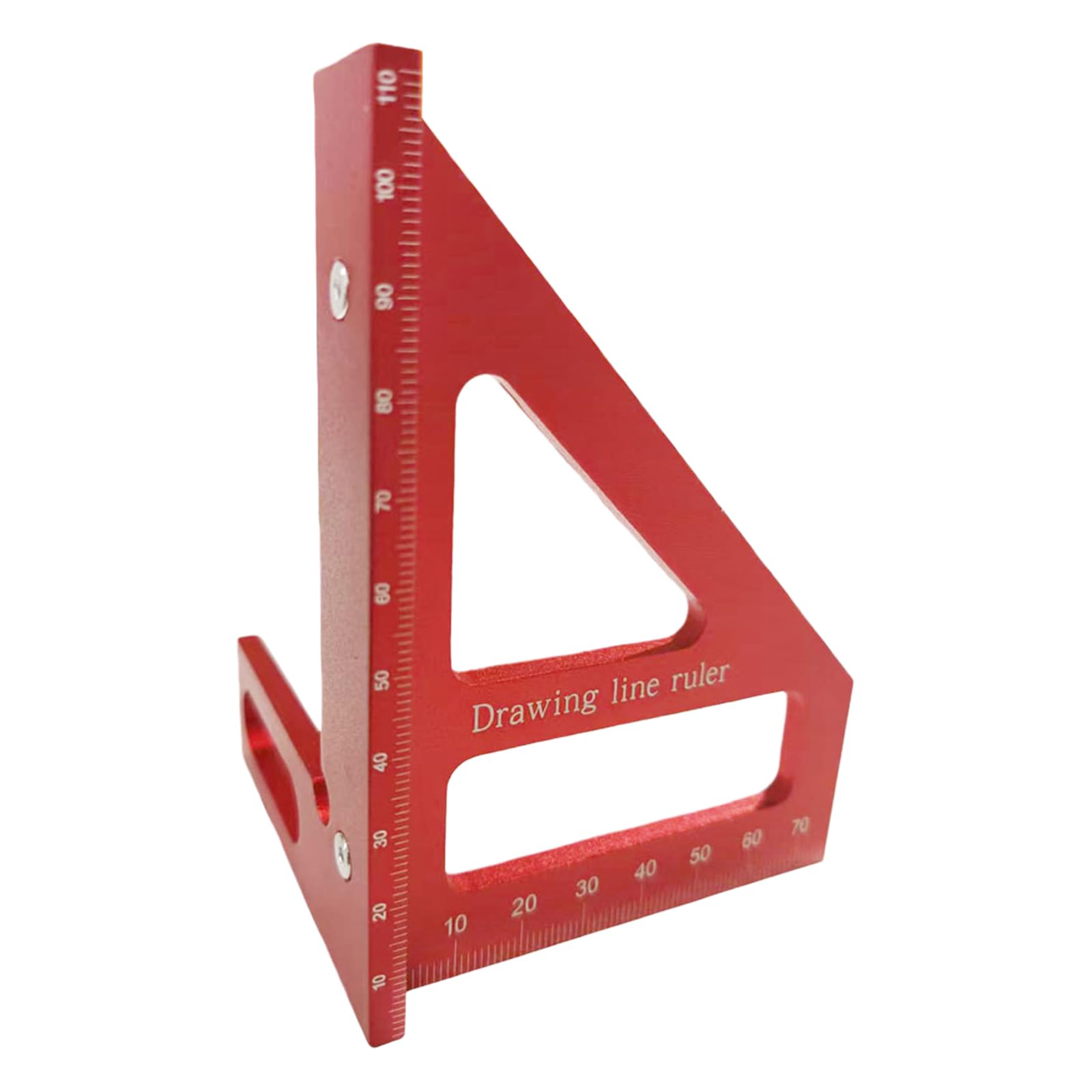 3D Multi-Angle Measuring Ruler Aluminum Alloy 45/90 Degree Woodworking Square Protractor for Engineers Carpenters and Craftsmen