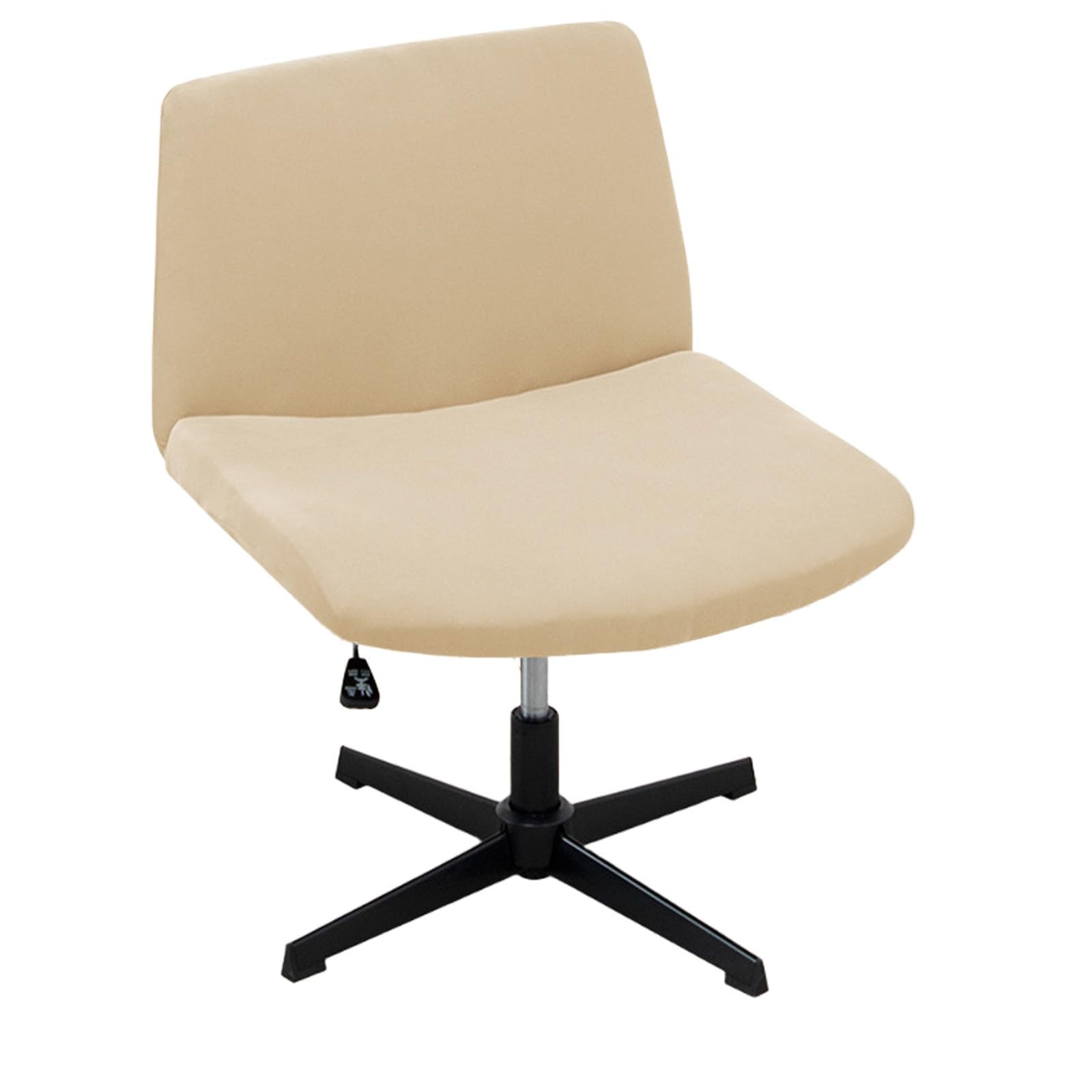 Ouxeer Armless Criss Cross Office Desk Chair Cover, Elastic Criss Cross Office Desk Slipcovers, Accent Mid Back Wide Chair Protector Stretch Easy to