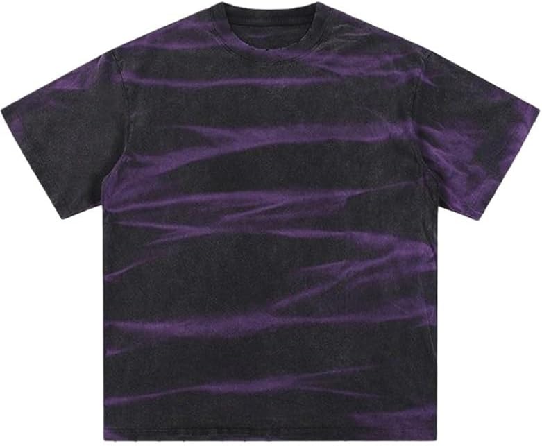 American Street Dropped Shoulders T-Shirt Vintage Cotton Round Neck Short Sleeves Outdoor Sports Breathable Quick Drying Vest