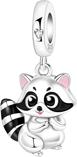 NUJIFFY Charms Abalorios para mujer Dijes de animales lindos Dijes de plata de ley 925 Colgante para pulsera Joyería regalo