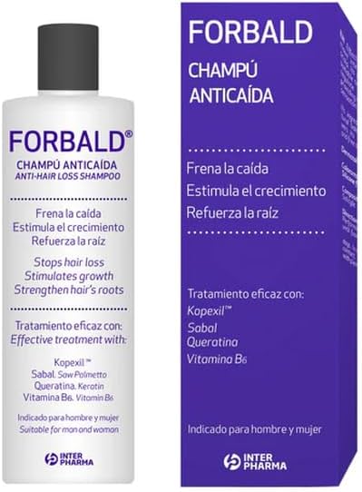 Champú anticaída con vitaminas para fortalecer y dar volumen al cabello, 250 ml
