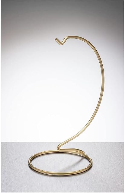 Sienna Glass Gold metal ornament stand medium