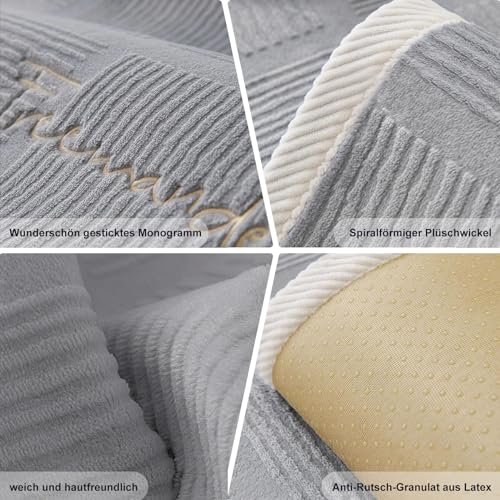 kogxscej Sofabezug Ecksofa l Form Wasserdicht,sofaschoner rutschfest Hund Katze Couch Überzug Ecksofa u Form Decke Universal 3/2/4/1sitzer Sofa