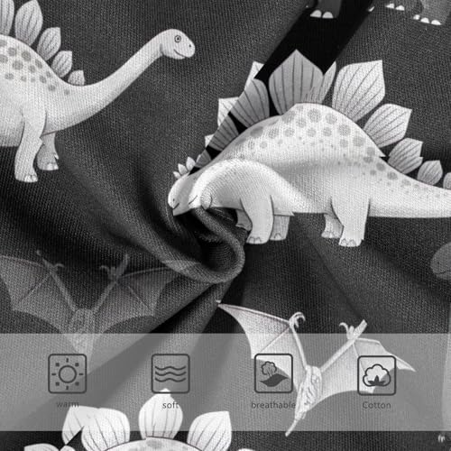 Cute Dinosaurs Black Girl Underwear, Toddler Girl Panties, Girls Cotton Underwear, 2–8 Years3