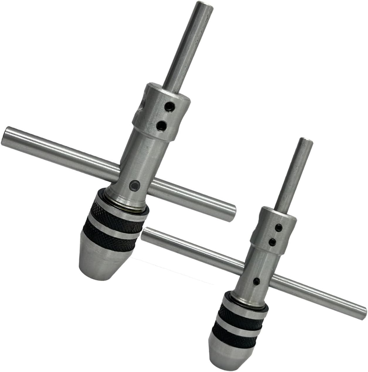 New Pilot Tap Wrench Spindle 3/32"-1/4" & 1/4"-1/2" -Tap,Thread, Drill Press, Lathe (Set of 2 Pcs)