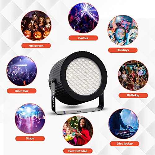 Roxant Strobe Light - 88 Super Bright Led Light Bulbs - Speed & Sound Modes | Party Decorations | Strobe Light For Parties | Party Lights #TOP6