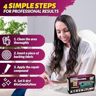 Coconix Leather & Vinyl Repair Kit - Black & Gray | Fix Tears, Holes, Scratches, and Peeling on Leather and Vinyl Furniture, Car Seats, and Jackets | Easy Application with Customizable Colors