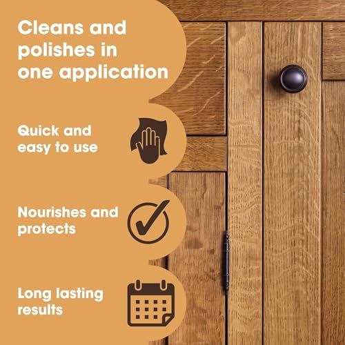 Furniture Clinic Naturalny dąb kolorowy wosk pszczeli lakier do drewna i mebli - 200 ml - (opakowanie może się różnić)