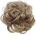PRETTYSHOP Scrunchie Scrunchy Bun Up Do Hair piece Hair Ribbon Ponytail Extensions Wavy Curly or Messy blonde mix 27/613