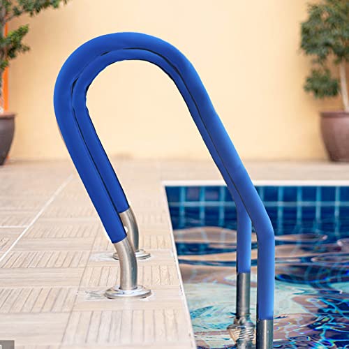 image for Frantie Swimming Pool Hand Rail Cover, 4 Feet Blue Slip Resistant Rail