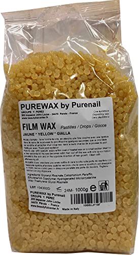 PUREWAX By Purenail Perlas de Cera de depilación, 800 gr, Color Miel, Cera de Primera Calidad