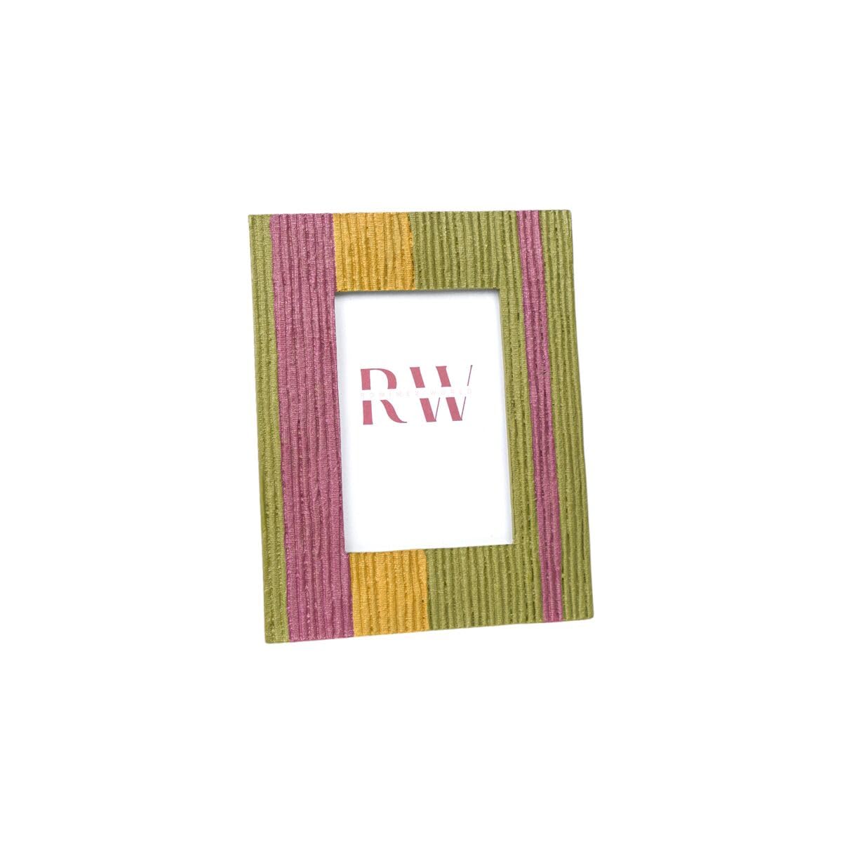 Romimex Photo Frame Fuchsia Green Resin 2 x 15 x 10 cm