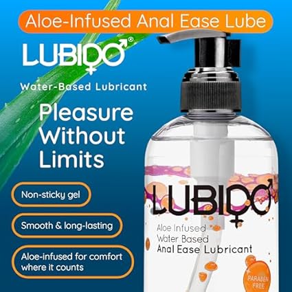 Lubido Anal Ease lubricante de gel a base de agua con aloe - 250ml