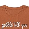 Gobble-Till-You-Wobble-Baby-Shirt-for-Women-Funny-Cute-T-Shirt-Thanksgiving-Letter-Print-Tee-Short-Sleeve-Tee-Tops Gobble Till You Wobble Baby Shirt Women Thanksgiving T-Shirt Funny Wobble Baby Letter Print Tee Fall Short Sleeve Tee Tops Orange