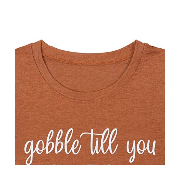 Gobble-Till-You-Wobble-Baby-Shirt-for-Women-Funny-Cute-T-Shirt-Thanksgiving-Letter-Print-Tee-Short-Sleeve-Tee-Tops Gobble Till You Wobble Baby Shirt Women Thanksgiving T-Shirt Funny Wobble Baby Letter Print Tee Fall Short Sleeve Tee Tops Orange