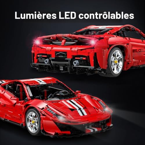 CADA Voiture de Sport Technique Master C61042w 488, Module de pièces 1: 8 3187 Voiture de Course et télécommande avec Moteur électrique – vue 4