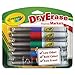 crayola Dry Erase Marker, Bullet Tip, Fine, Assorted Colors, 4/Set