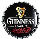 Decoración de placa de metal redonda Tapa de botella de cerveza Cerveza Carteles de chapa de metal vintage Cafe Bar Letrero Decoración de pared Shabby Chic Placa retro Nostalgia Cartel de metal 35 cm