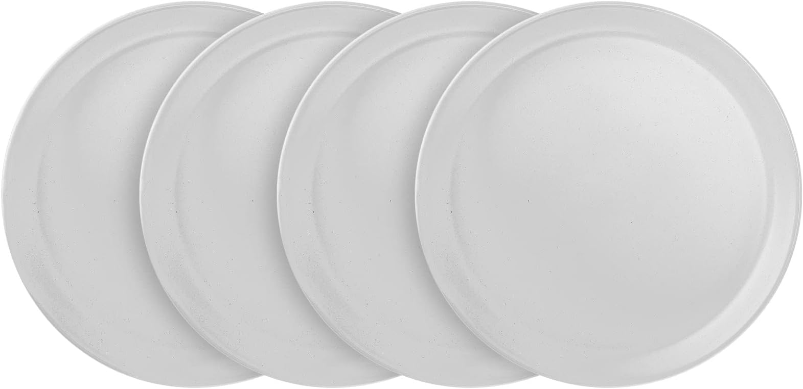 Stone LainStoneware Dish Set, Set of 4 - Salad Plates, Snow White