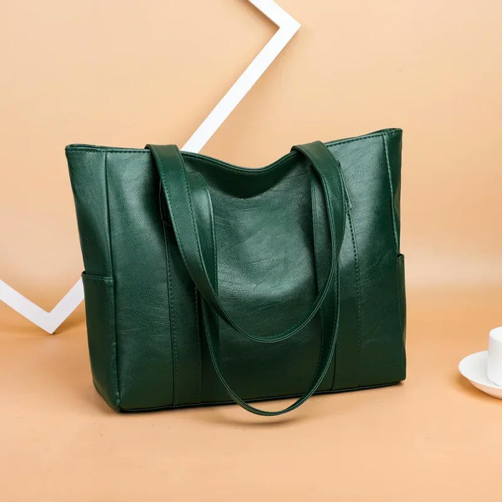 Casual PU Pelle Grande capacità Tote Borse per Le Donne Moda Tinta Unita Cerniera Femminile Borsa a Tracolla Donna Borsa a Mano