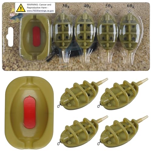 Mangeoires à pêche à la carpe Shaddock kit method feeder avec moule - 7